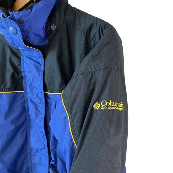 VTG 90s COLUMBIA SPORTSWEAR Women's Full Zip Boulder Ridge Jacket Blue Small - Picture 6 of 16